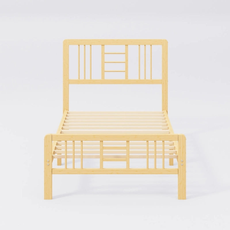 Wood Bed Frame with headboard and footboard