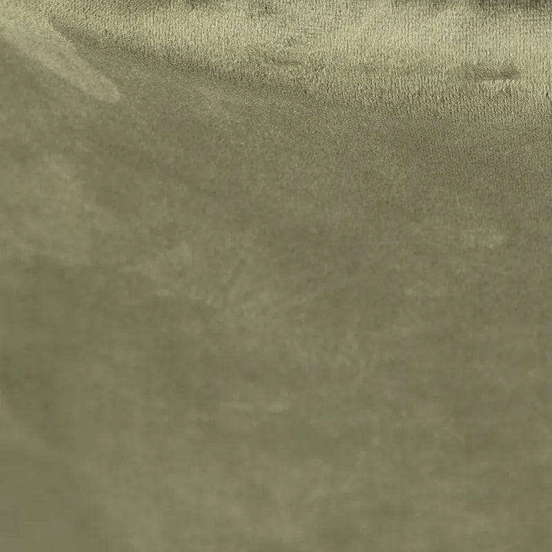 Hazel Velvet Upholstered Dining Side Chair Black Peg Legs, Olive Green