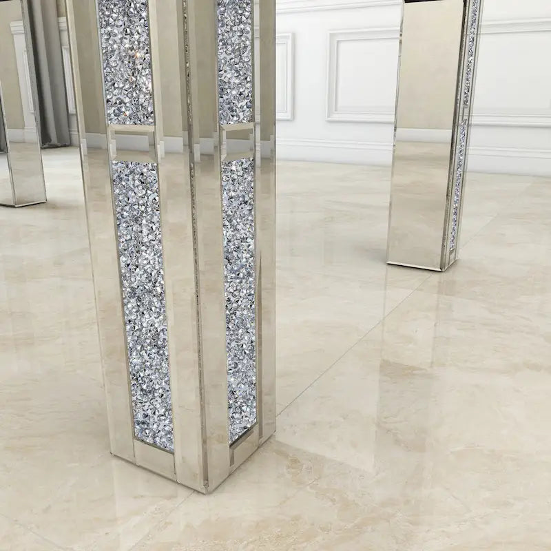 Rectangular Dining Table with Crushed Diamond