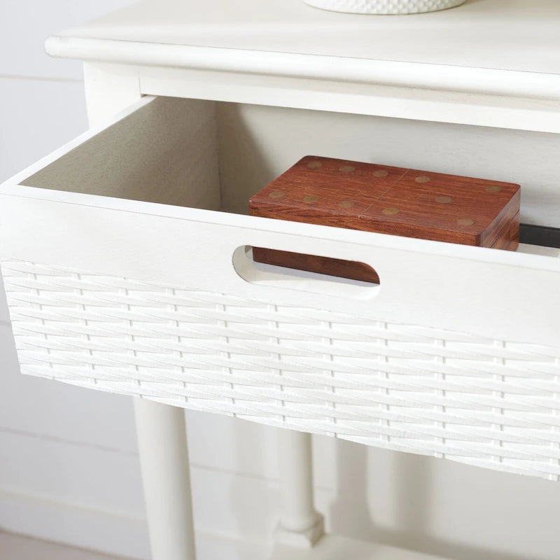 SAFAVIEH Lucetta 2-Drawer Console Table - 35.5 W x 13 L x 29.5 H - 36Wx13Dx30H