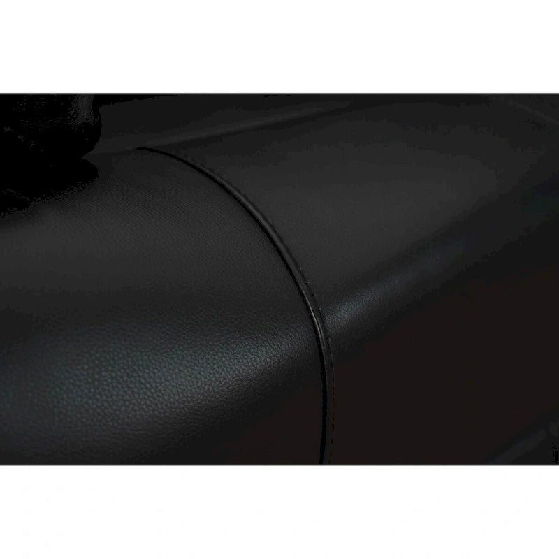 Genuine leather Black Power Recliner Zero Gravity Dual Power Recliner Adjustable Headrest Extendable Footrest