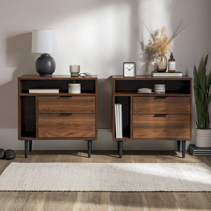 Middlebrook Modern Storage Nightstand, Set of 2