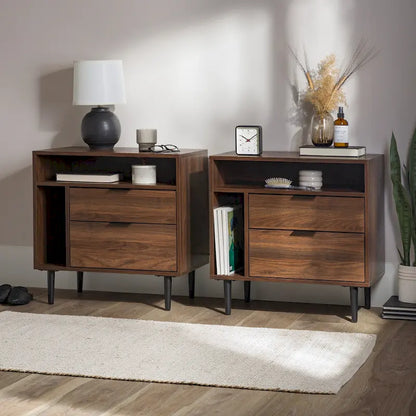 Middlebrook Modern Storage Nightstand, Set of 2
