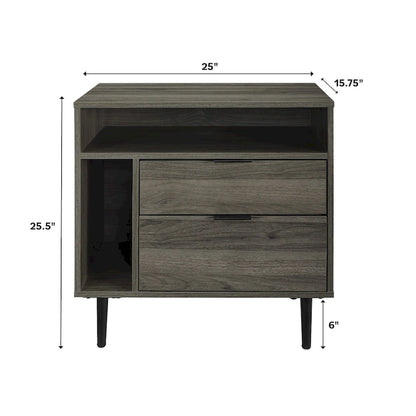 Middlebrook Modern Storage Nightstand, Set of 2
