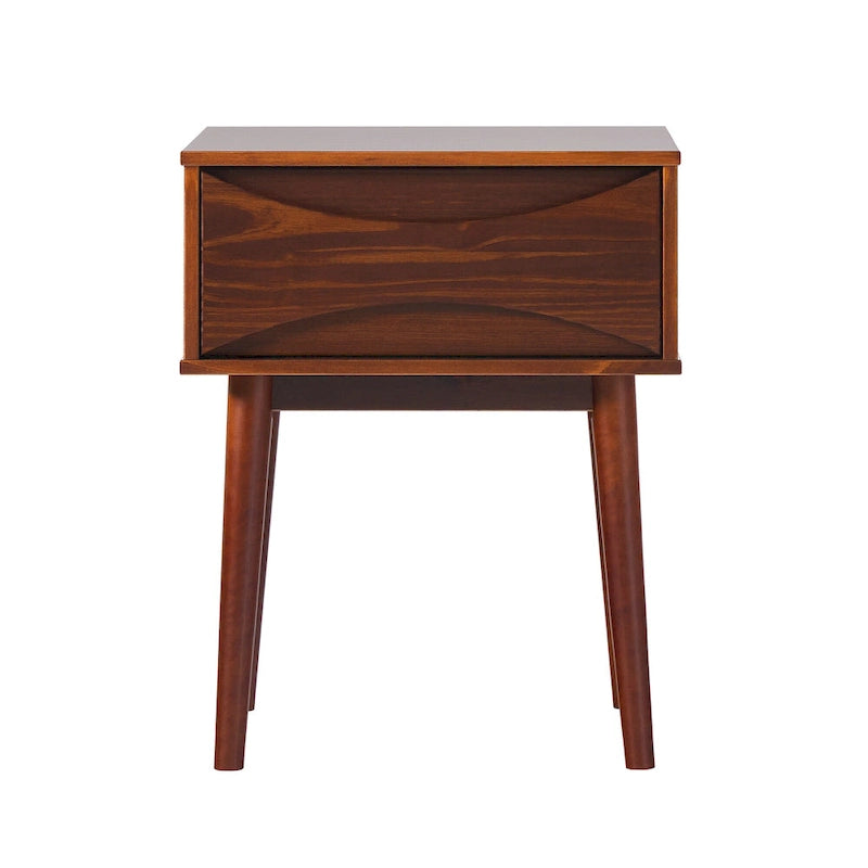 Middlebrook Designs Mid-Century Curved-Drawer Nightstand