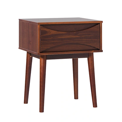Middlebrook Designs Mid-Century Curved-Drawer Nightstand