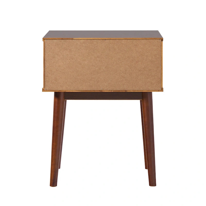 Middlebrook Designs Mid-Century Curved-Drawer Nightstand
