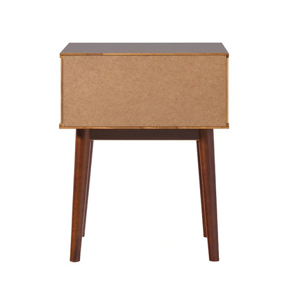 Middlebrook Designs Mid-Century Curved-Drawer Nightstand