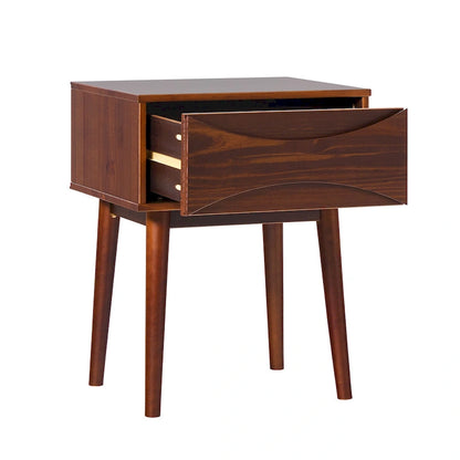 Middlebrook Designs Mid-Century Curved-Drawer Nightstand