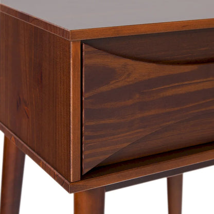 Middlebrook Designs Mid-Century Curved-Drawer Nightstand