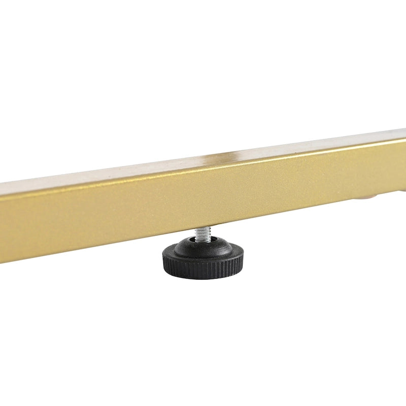 Black+Gold 70.8 TV Stand with Gold Handles & Cabinets for 80 TVs