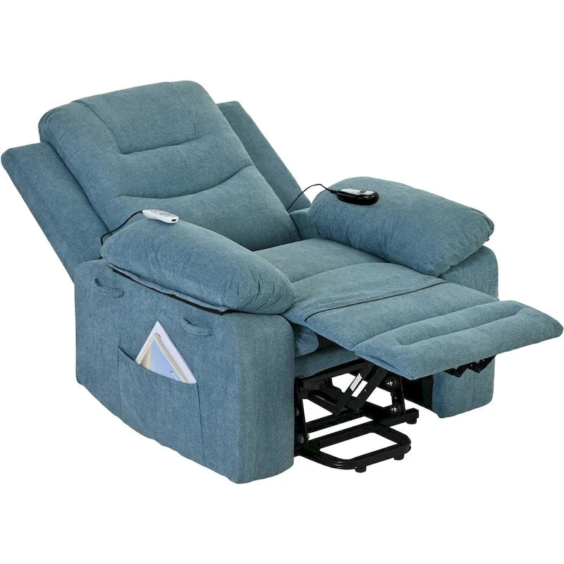 Massage Recliner Chair for Seniors-Power Lift,Adjustable Massage,Heating Features,Infinite Position Reclining,and Side Pocket