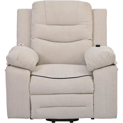 Massage Recliner Chair for Seniors-Power Lift,Adjustable Massage,Heating Features,Infinite Position Reclining,and Side Pocket