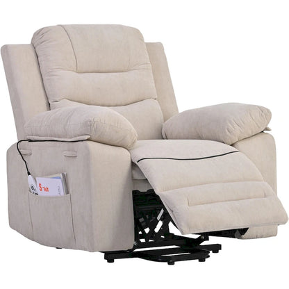 Massage Recliner Chair for Seniors-Power Lift,Adjustable Massage,Heating Features,Infinite Position Reclining,and Side Pocket