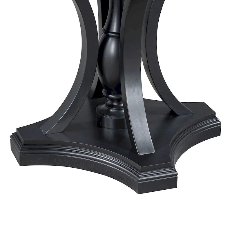 Extendable Dining Table and Chair Sets Rustic Farmhouse Dining Table and Chair Sets with Manual Leaf Extension for Kitchen