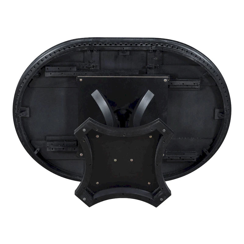 Extendable Dining Table and Chair Sets Rustic Farmhouse Dining Table and Chair Sets with Manual Leaf Extension for Kitchen