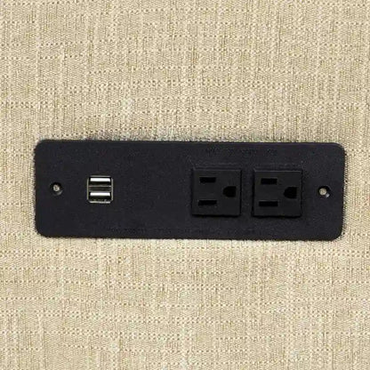 L-Shaped Reversible Sleeper Sectional Couch Pull Out Sofa Bed with Storage Racks, 2 Pillows and USB Port for Living Room