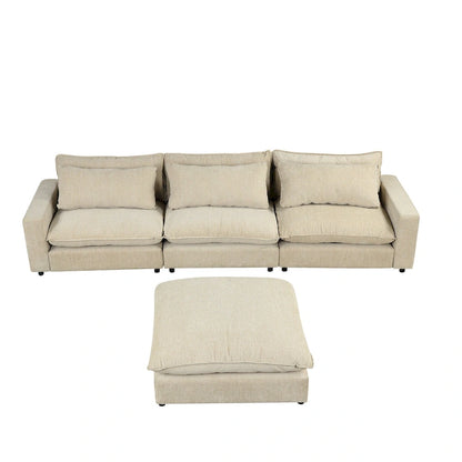 L-Shaped Reversible Sleeper Sectional Couch Pull Out Sofa Bed with Storage Racks, 2 Pillows and USB Port for Living Room