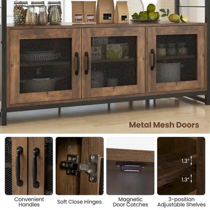 Costway 4 PCS Kitchen Island Set with Bench and Storage Heavy-duty - See Details