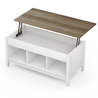 Costway Lift Top Coffee Table w/ Hidden Compartment and Storage