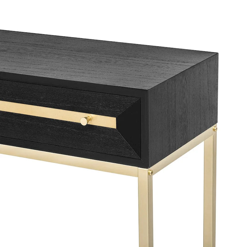 Wood Console Entryway Table with 2 Drawers for Living Room, Entryway