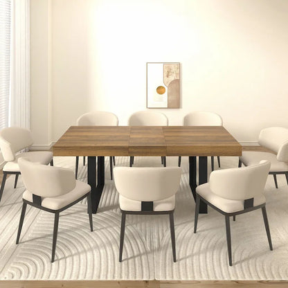 Versatile Extendable Dining Table for Large Gatherings, Enhancing Dining Experience