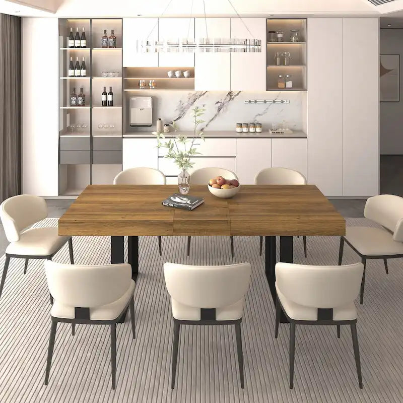 Versatile Extendable Dining Table for Large Gatherings, Enhancing Dining Experience