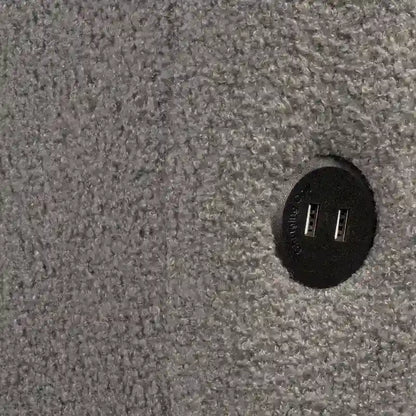 Queen Size Upholstered Platform Bed with USB Port and 2 Drawers, Wood Daybed Frame with Backrest Design, No Box Spring Needed