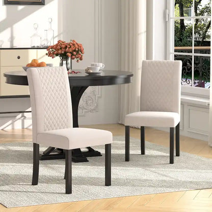 Upholstered Dining Chairs Set of 6 Parson Classic Upholstered Dining Chair,Modern 37 Parson Chairs