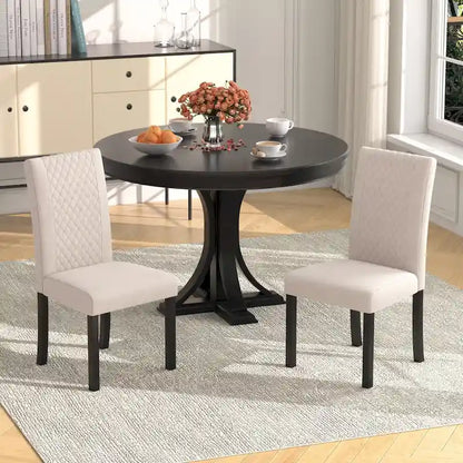 Upholstered Dining Chairs Set of 6 Parson Classic Upholstered Dining Chair,Modern 37 Parson Chairs