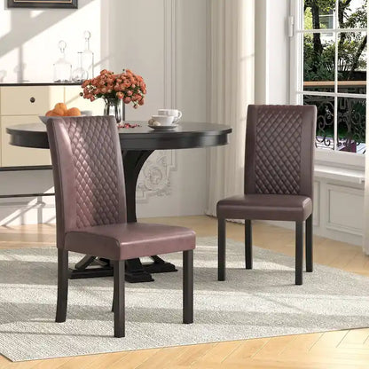 Upholstered Dining Chairs Set of 6 Parson Classic Upholstered Dining Chair,Modern 37 Parson Chairs