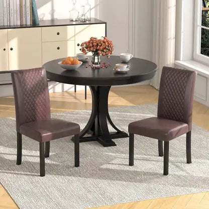 Upholstered Dining Chairs Set of 6 Parson Classic Upholstered Dining Chair,Modern 37 Parson Chairs