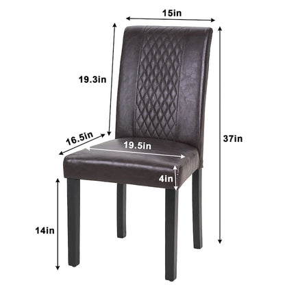 Upholstered Dining Chairs Set of 6 Parson Classic Upholstered Dining Chair,Modern 37 Parson Chairs