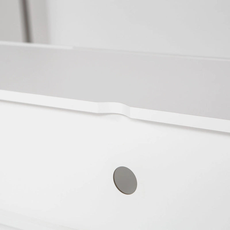 White 63 Floating TV Stand with Storage, LED Lights & Power Outlet for TVs Up to 60