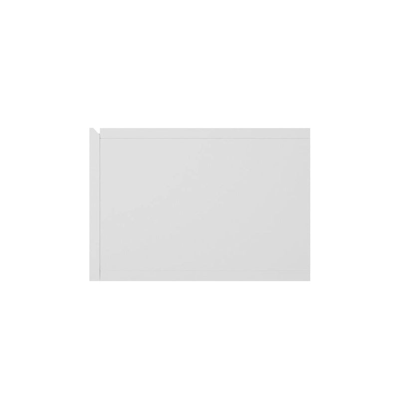 White 63 Floating TV Stand with Storage, LED Lights & Power Outlet for TVs Up to 60