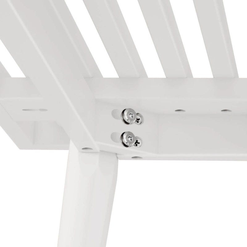 Plank and Beam Mid Century Double Wood Entryway Bench - 56.3 L x 16.5 W x 17.5 H