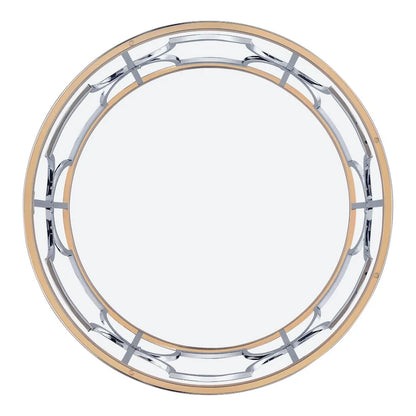 Ders Glam Chrome and Gold Plating Tempered Glass Top 3-Piece Coffee Table Set by Furniture of America