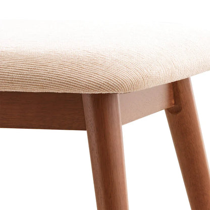 Ribe Mid-Century Modern Tapered Upholstered Dining Bench