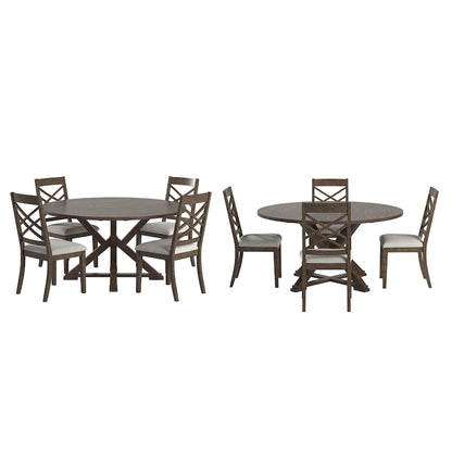 Sylvestra Espresso Finish Dining Set