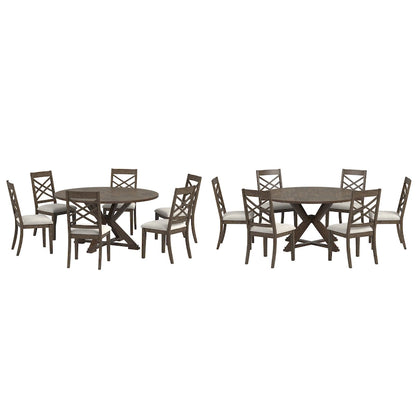 Sylvestra Espresso Finish Dining Set