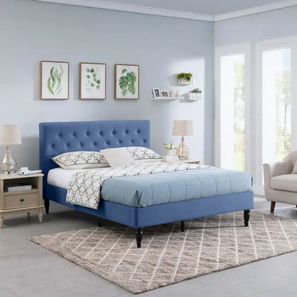 Atterbury Upholstered Queen Platform Bed by Christopher Knight Home
