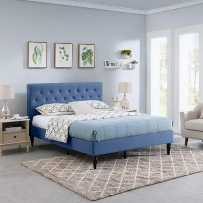 Atterbury Upholstered Queen Platform Bed by Christopher Knight Home