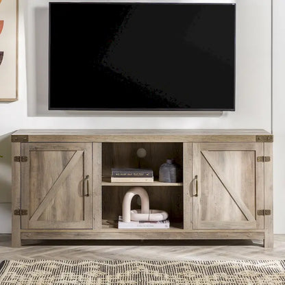 Middlebrook Firebranch 58-inch Barn Door TV Stand