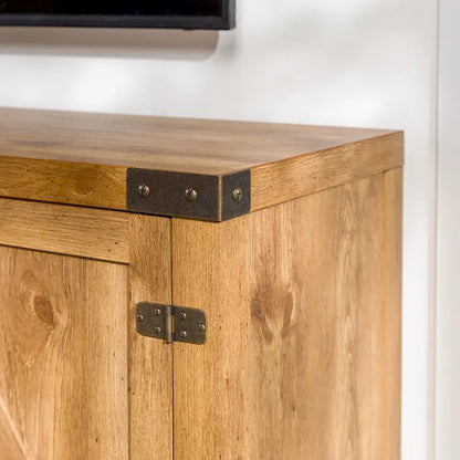 Middlebrook Firebranch 58-inch Barn Door TV Stand