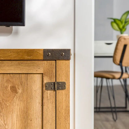 Middlebrook Firebranch 58-inch Barn Door TV Stand