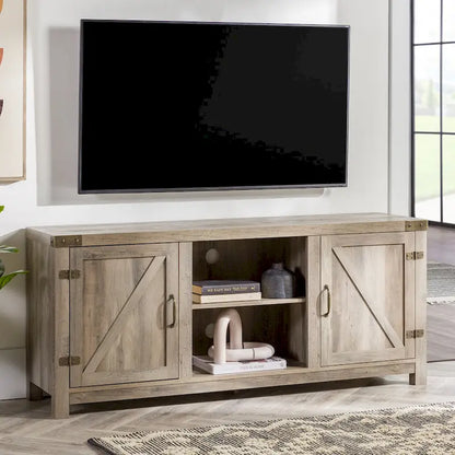 Middlebrook Firebranch 58-inch Barn Door TV Stand