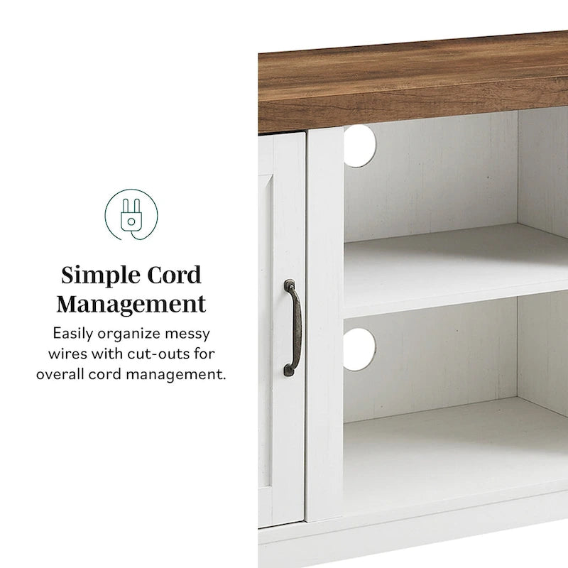 Middlebrook Firebranch 58-inch Barn Door TV Stand