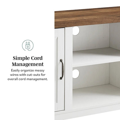 Middlebrook Firebranch 58-inch Barn Door TV Stand