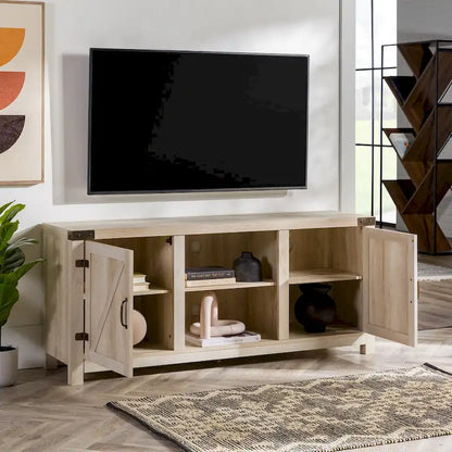 Middlebrook Firebranch 58-inch Barn Door TV Stand
