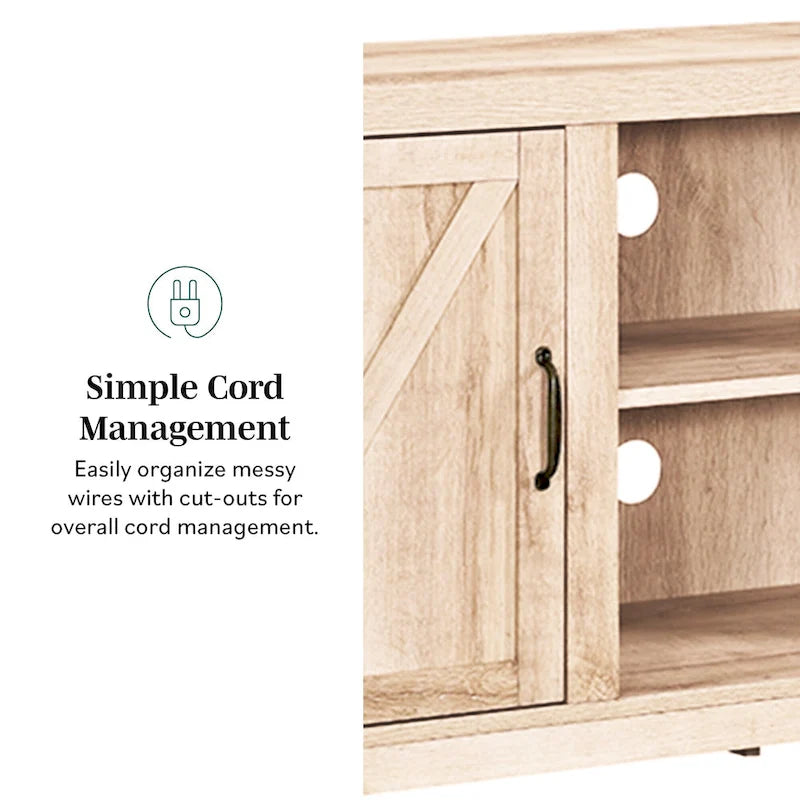 Middlebrook Firebranch 58-inch Barn Door TV Stand